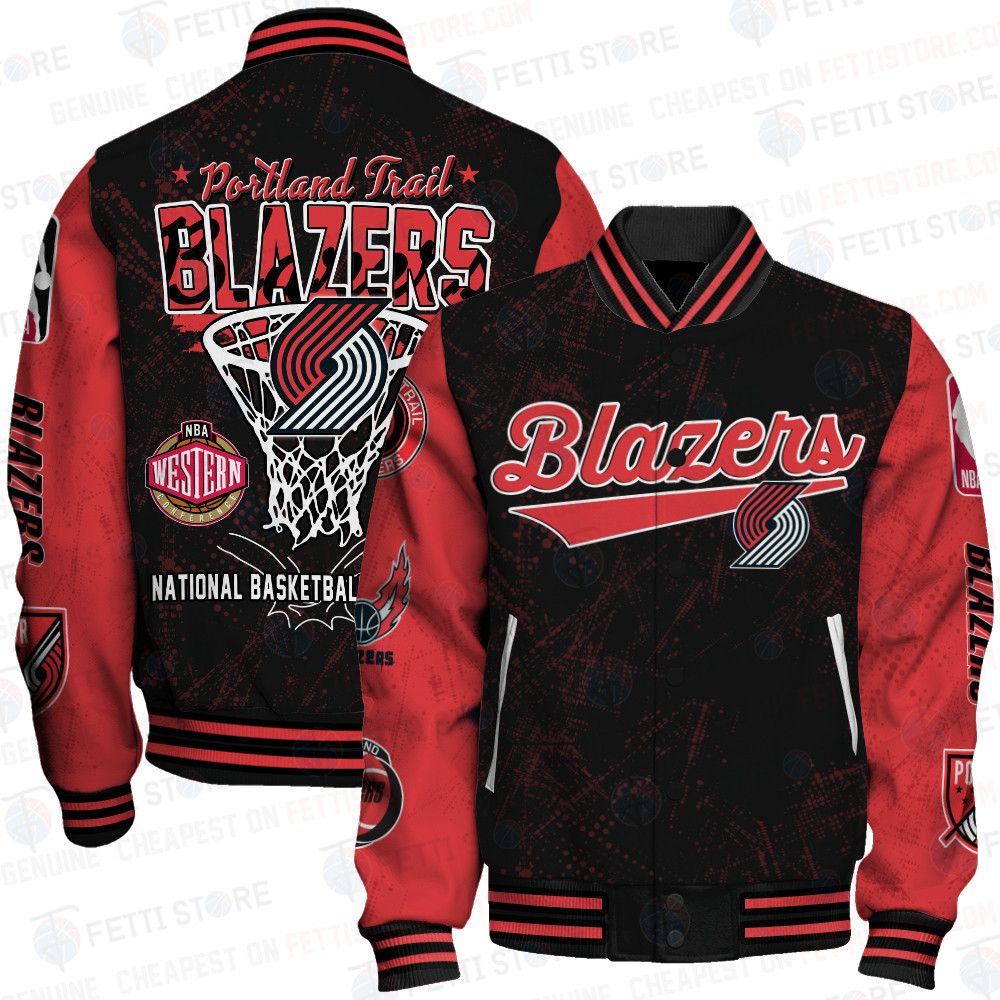 portland trail blazers nba baseball varsity jacket baseball jacket all over print sfat v20 cun4j