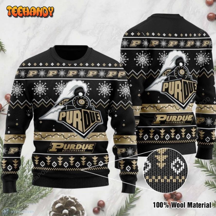 purdue boilermakers football ugly christmas sweater all over print sweatshirt 2aczw