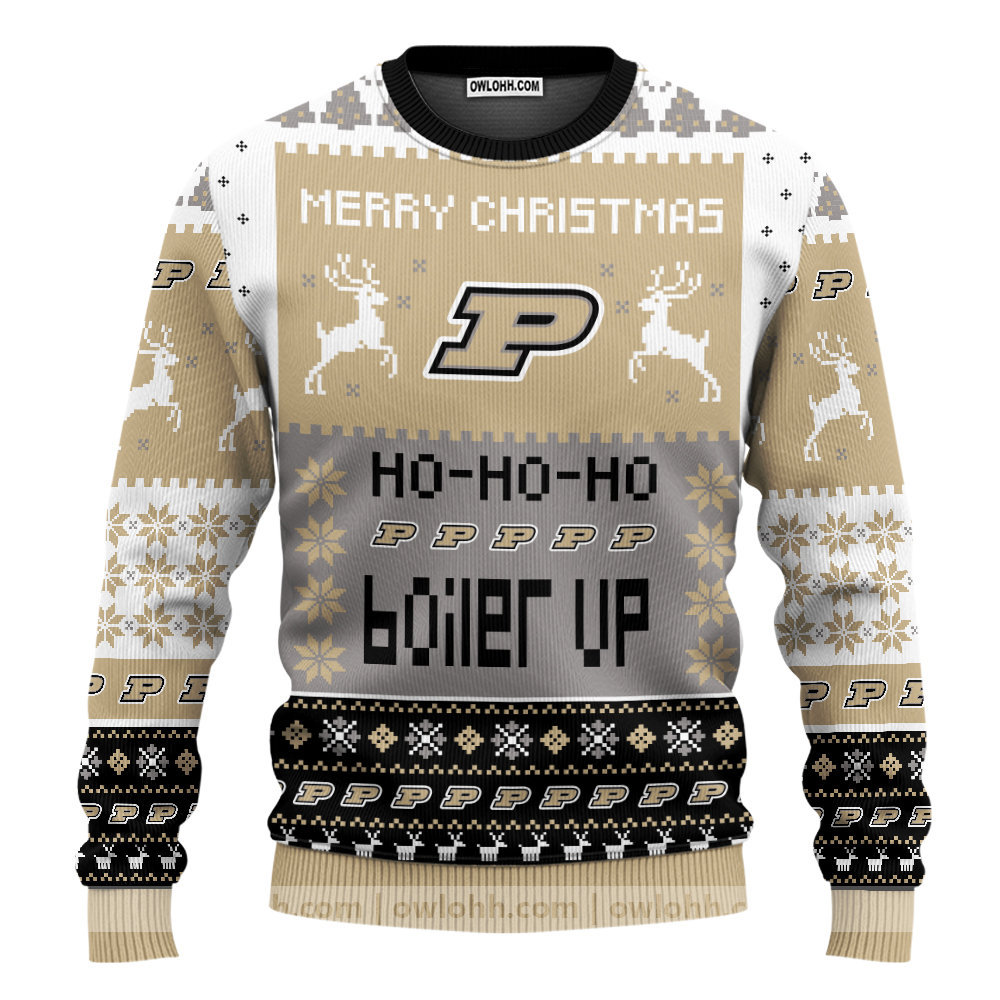 purdue boilermakers merry christmas sweater ugly christmas sweaters owl ohh mufih