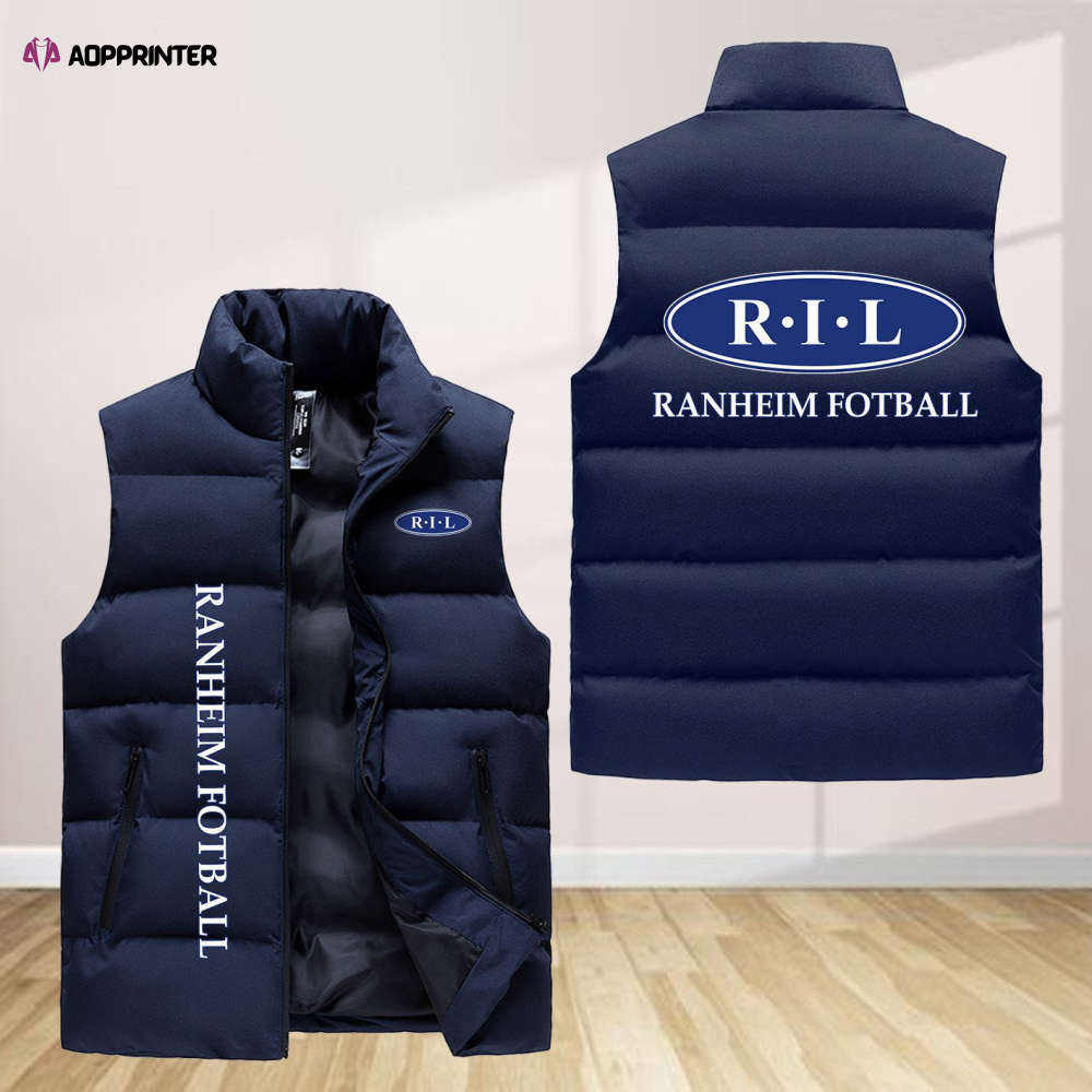 ranheim fotball sleeveless puffer jacket custom for fans spj0260