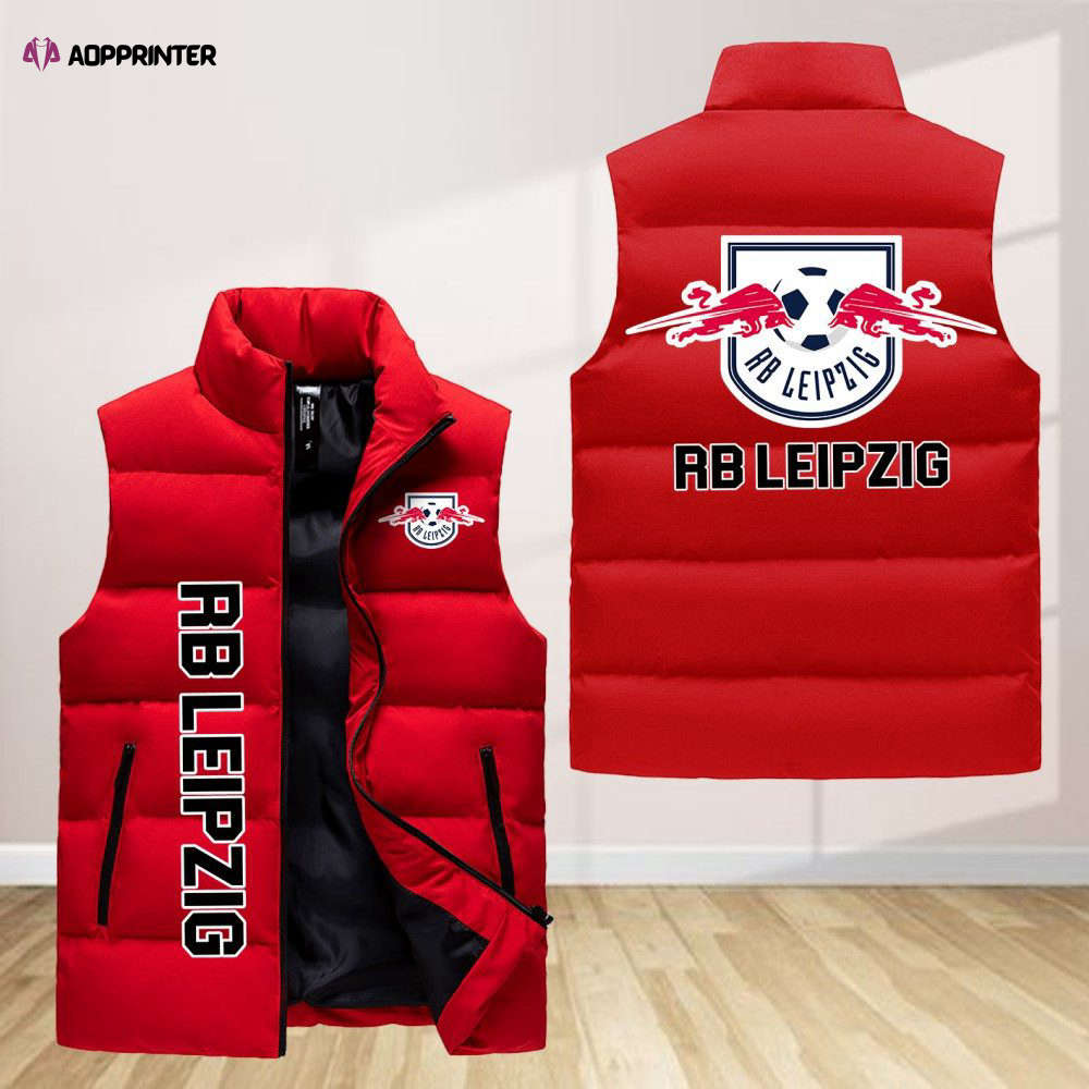 rb leipzig sleeveless puffer jacket custom for fans gifts