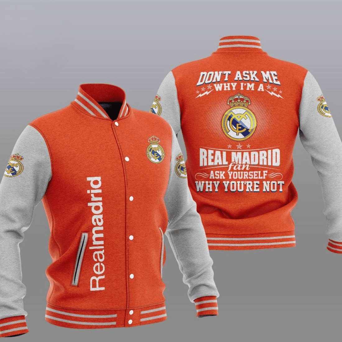 real madrid orange dont ask me baseball varsity jacket baseball jacket all over print ubhqq