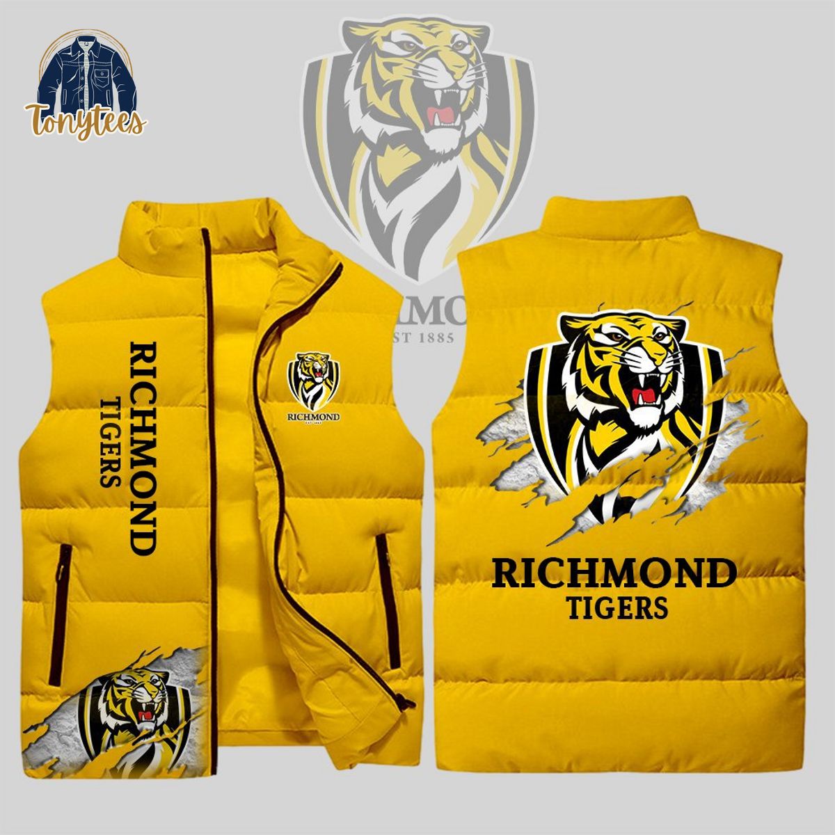 richmond football club tigers afl sleeveless jacket 1 mek7o