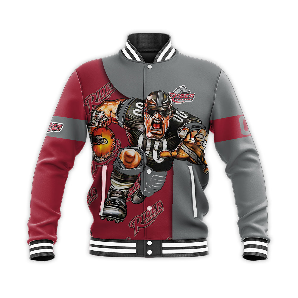 rider broncs baseball jacket button up zipper hooded all over print football go on gift for fans ncaa d2bft