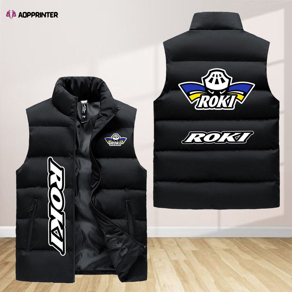 roki hockey sleeveless puffer jacket custom for fans gifts