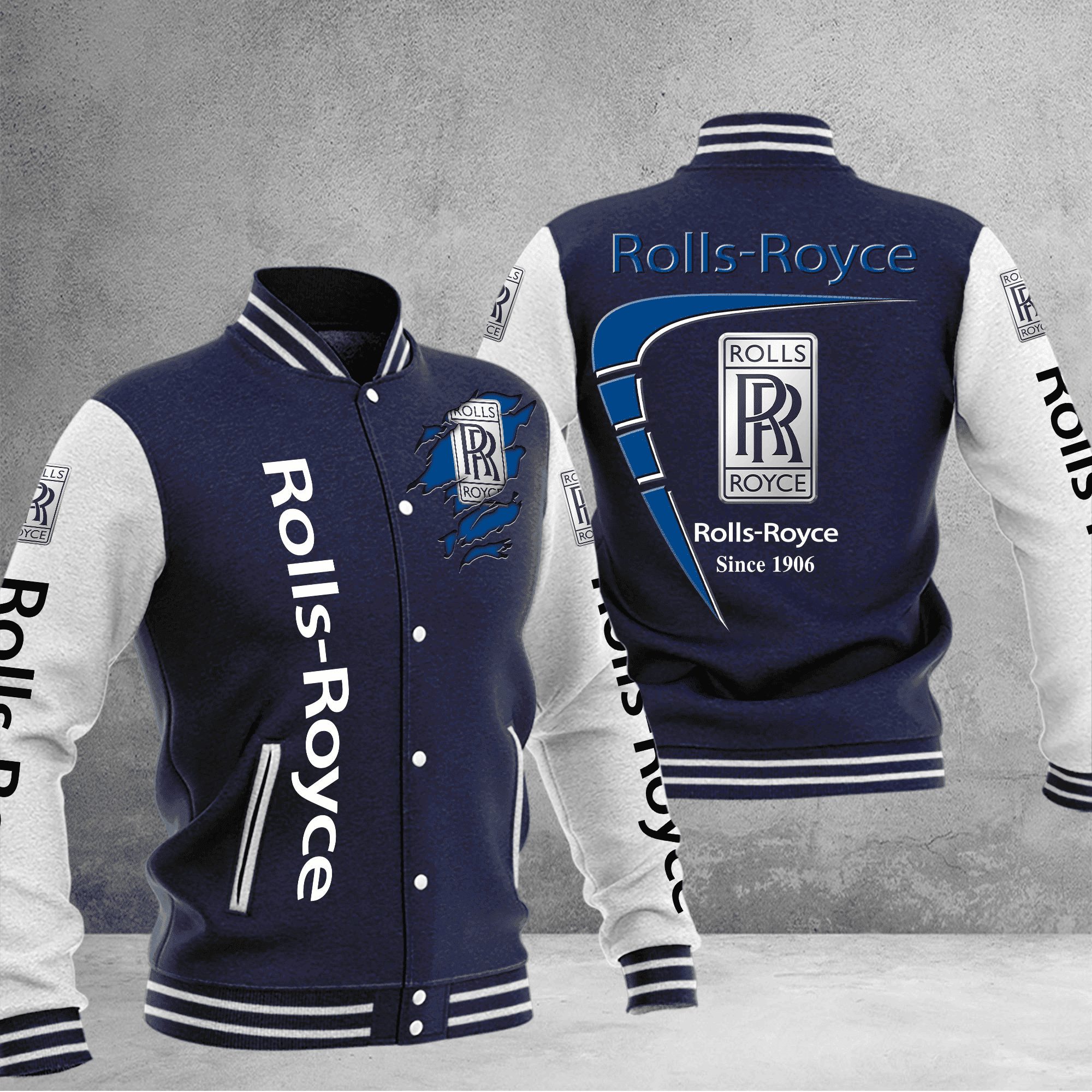 rolls royce baseball varsity jacket baseball jacket all over print cmaki