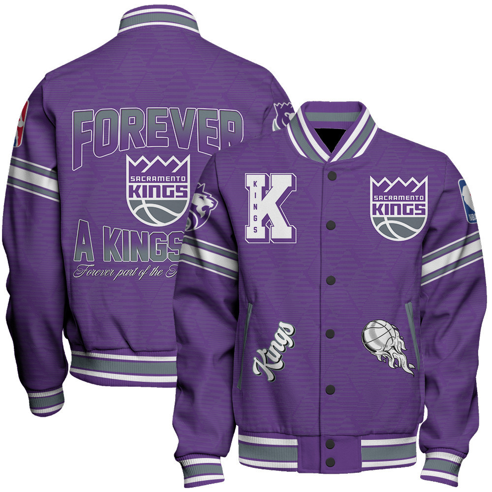 sacramento kings nba baseball varsity jacket baseball jacket all over print sfat v19 oqe0d