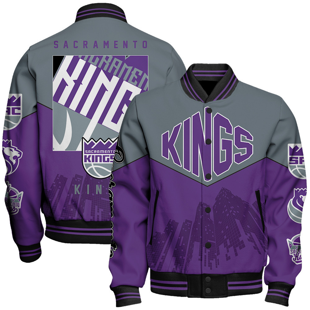 sacramento kings nba baseball varsity jacket baseball jacket all over print stm v17 9faig