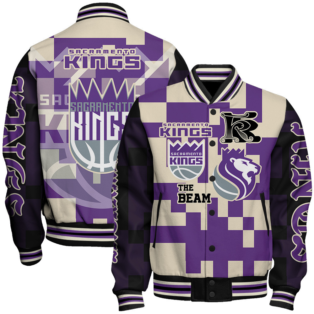 sacramento kings nba baseball varsity jacket baseball jacket all over print stm v22 klshe