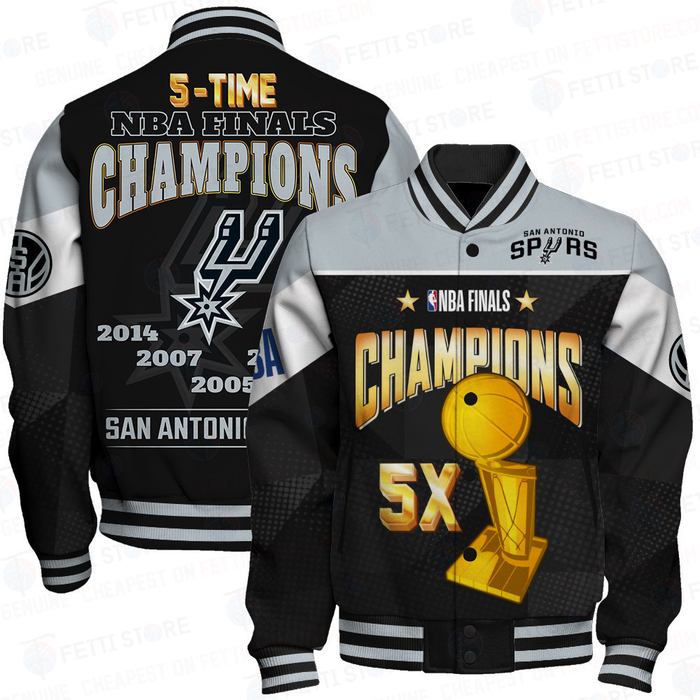 san antonio spurs champions print baseball varsity jacket baseball jacket all over print sfat v5 rcwv8