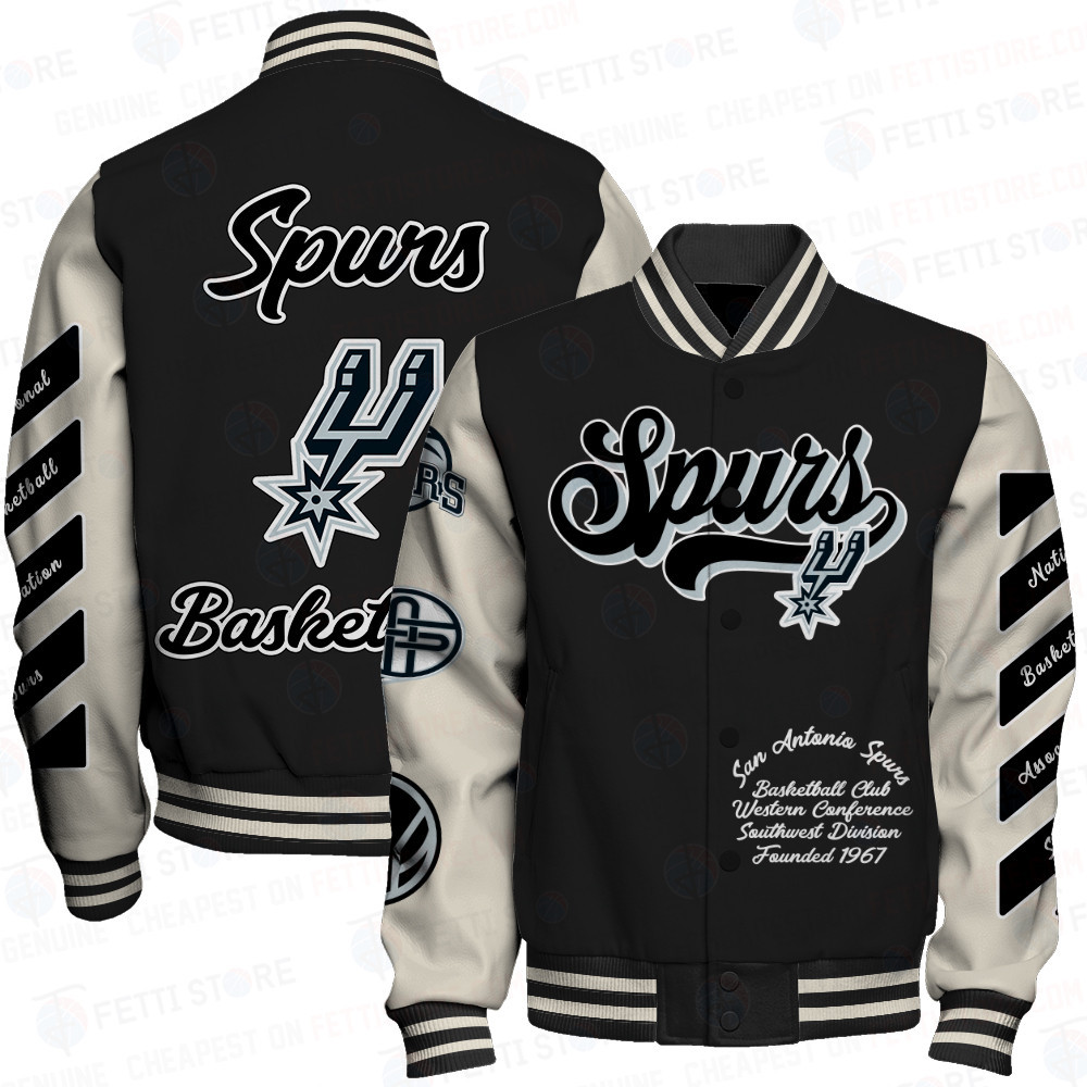 san antonio spurs nba baseball varsity jacket baseball jacket all over print sfat v14 bu6nc