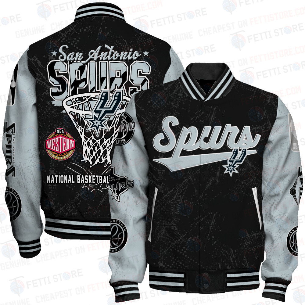 san antonio spurs nba baseball varsity jacket baseball jacket all over print sfat v20 lqgi9