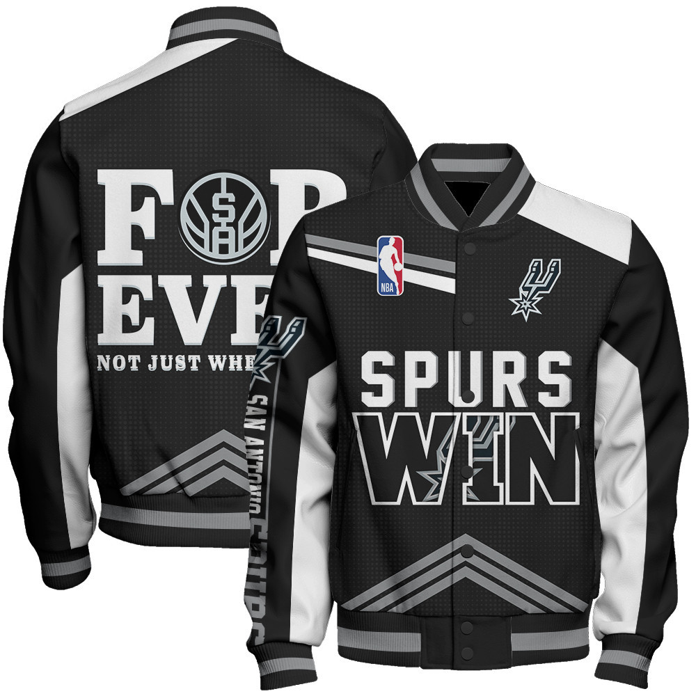 san antonio spurs nba baseball varsity jacket baseball jacket all over print stm v15 golho