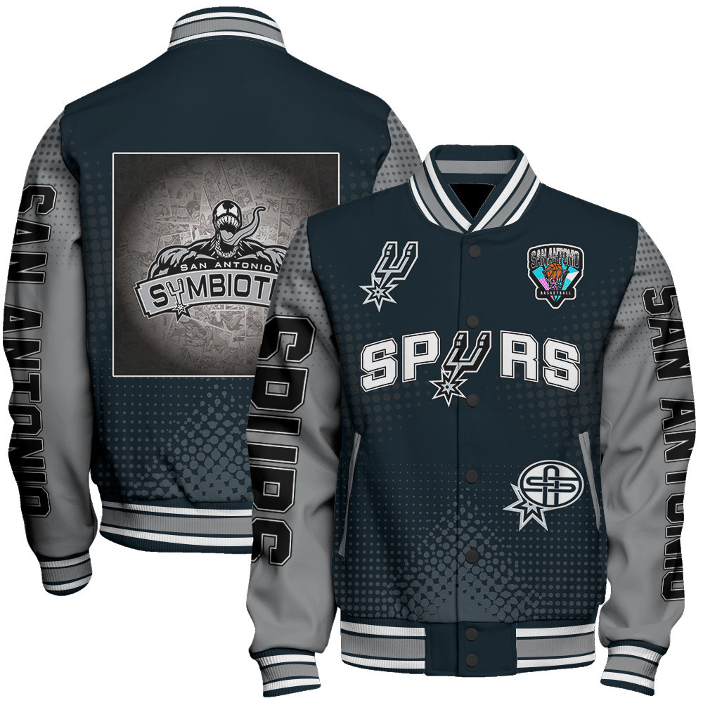 san antonio spurs nba baseball varsity jacket baseball jacket all over print stm v18 rduwm