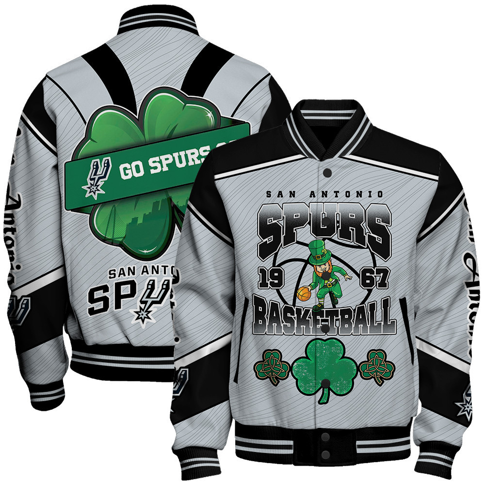 san antonio spurs nba baseball varsity jacket baseball jacket all over print stm v20 7rsxg