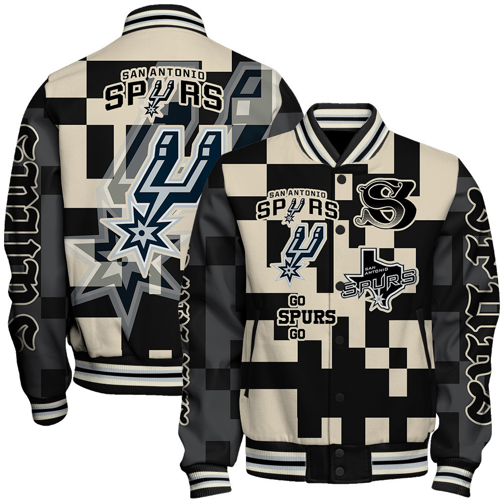 san antonio spurs nba baseball varsity jacket baseball jacket all over print stm v22 2ikrc