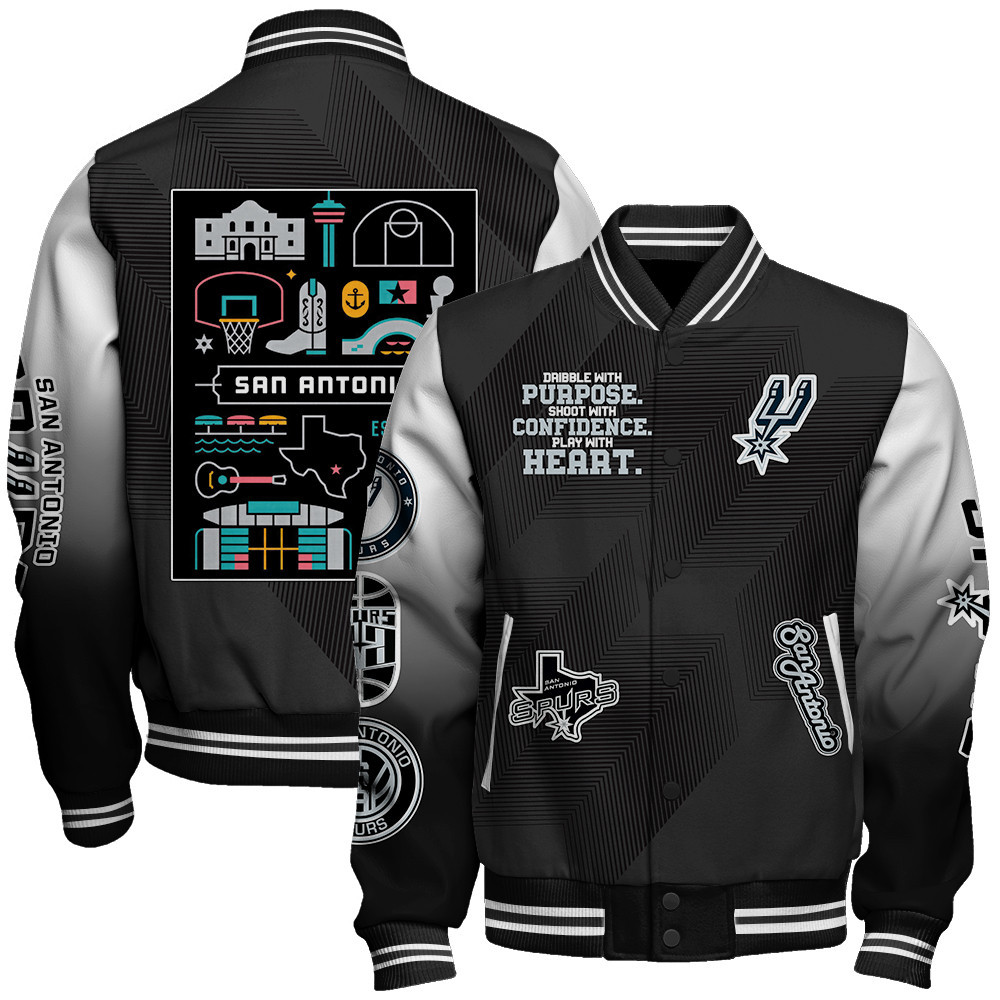 san antonio spurs nba baseball varsity jacket baseball jacket all over print stm v4 jf2b8