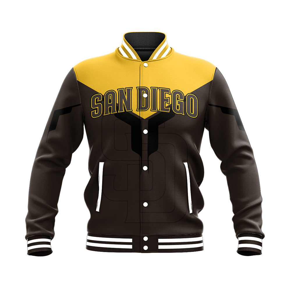 san diego padres baseball jacket button up zipper hooded all over print drinking style mlb m6olw