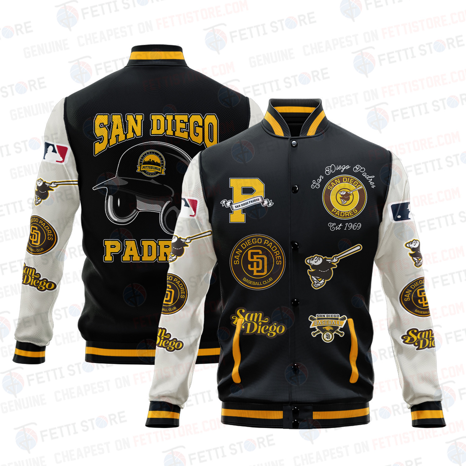 san diego padres mlb baseball varsity jacket baseball jacket all over print v2 v3hov