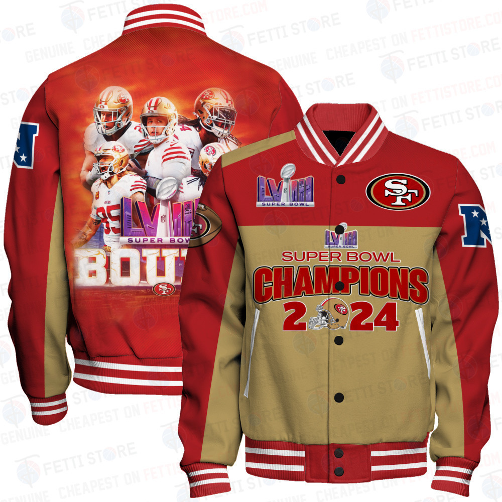 san francisco 49ers nfl baseball varsity jacket baseball jacket all over print stm v7 bivxp