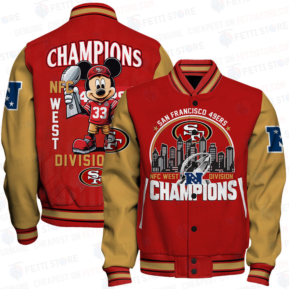 san francisco 49ers nfl we are lions baseball varsity jacket baseball jacket all over print stm v6 eqaz5