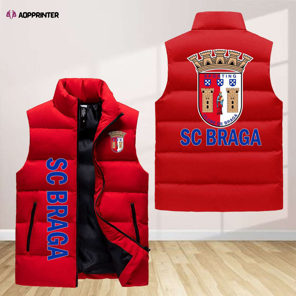 sc braga sleeveless puffer jacket custom for fans gifts