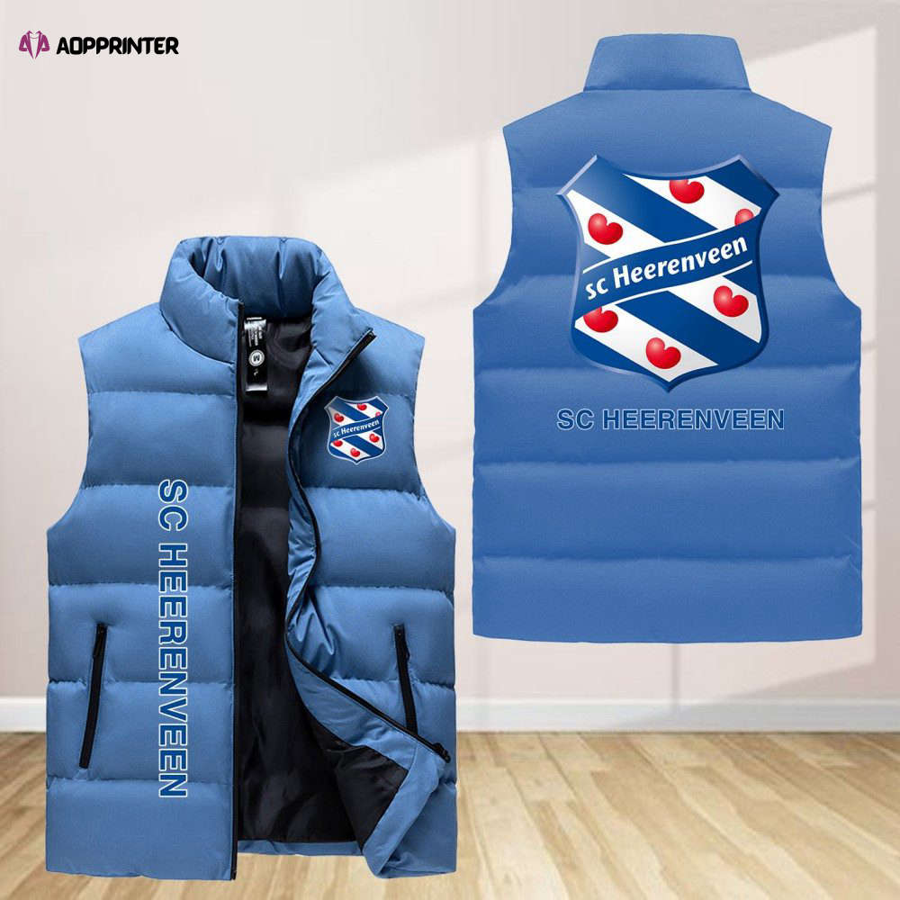 sc heerenveen sleeveless puffer jacket custom for fans spj0267