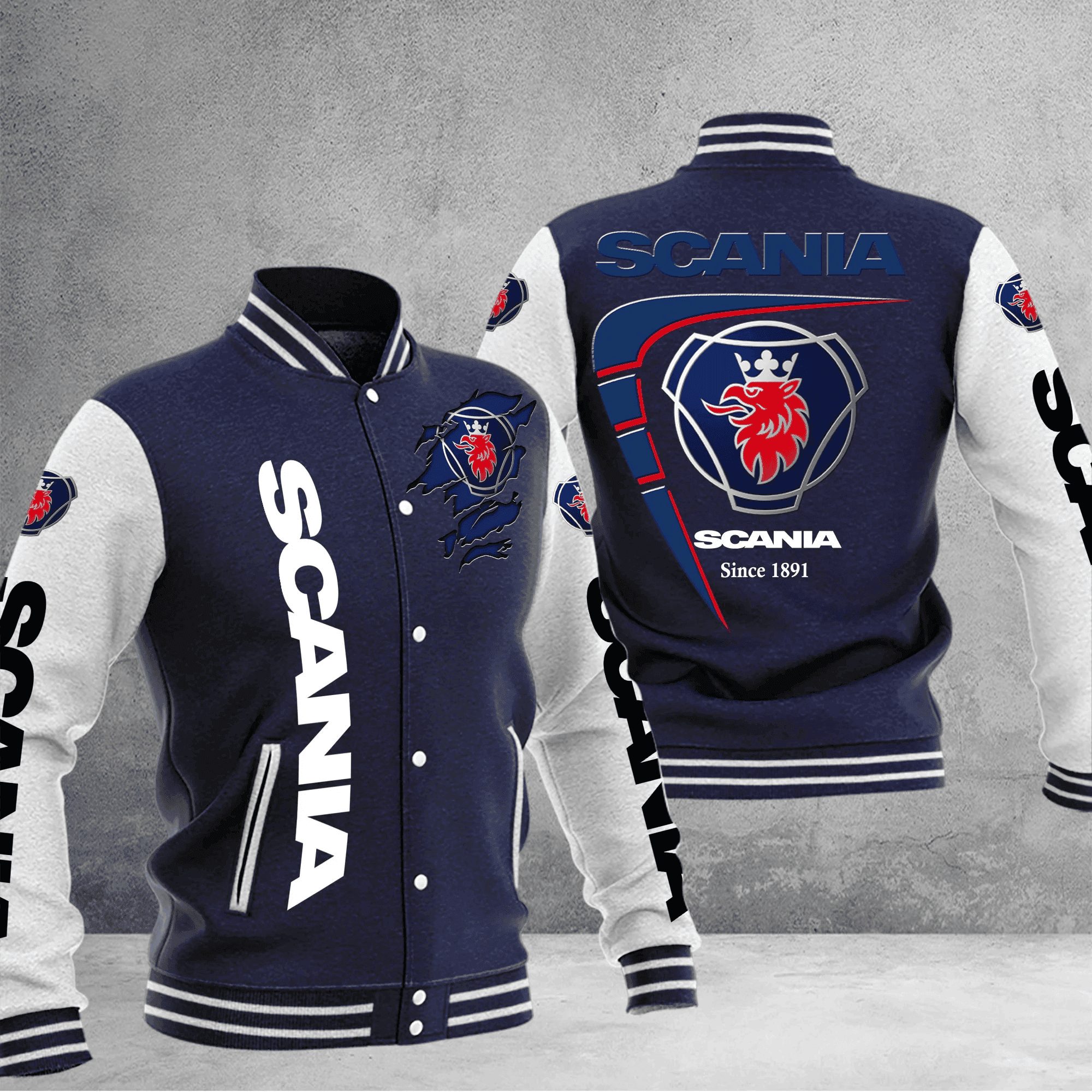 scania baseball varsity jacket baseball jacket all over print 4vovu