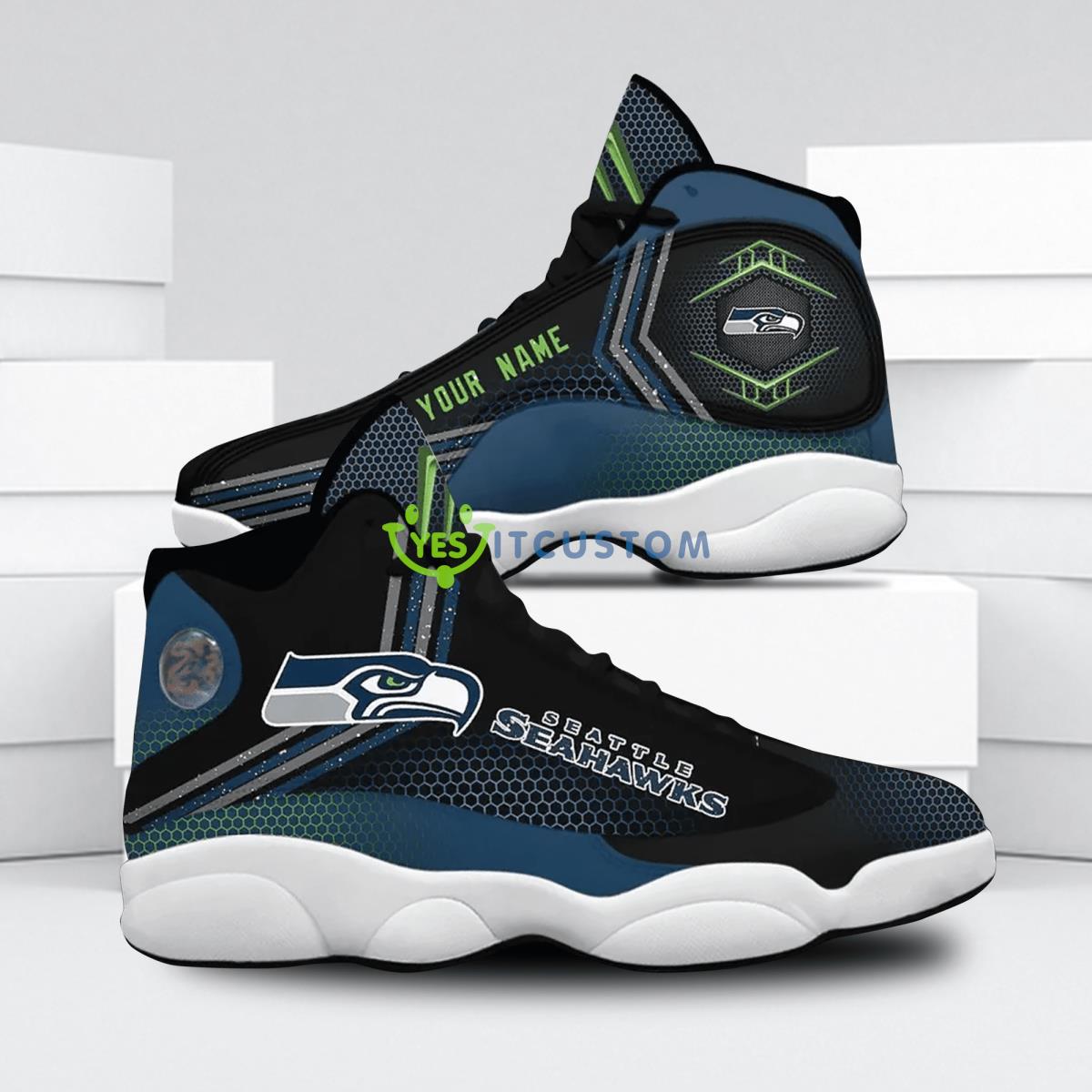 seattle seahawks football best custom name air jordan 13 shoes