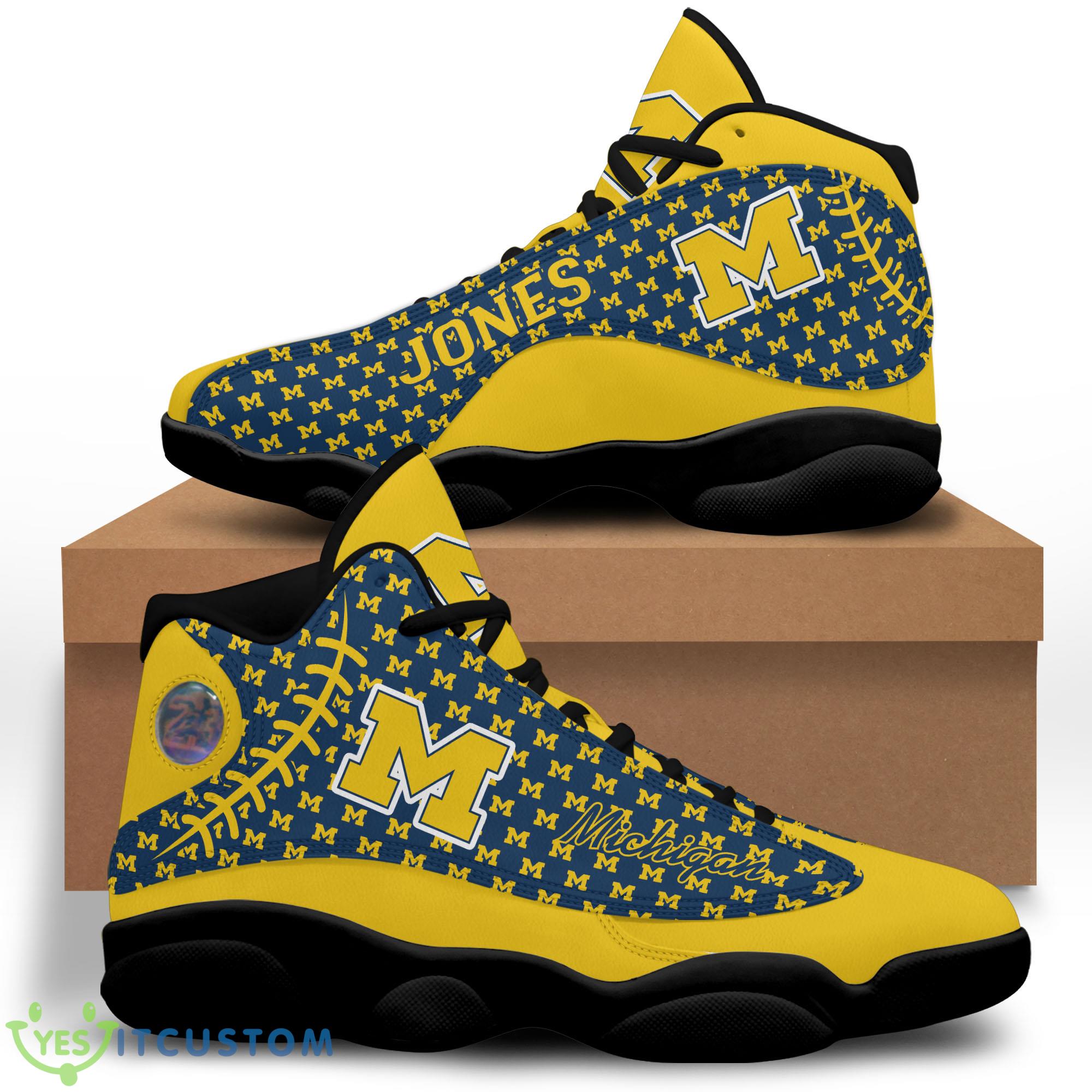 shoes michigan wolverines jordan 13 custom name shoes