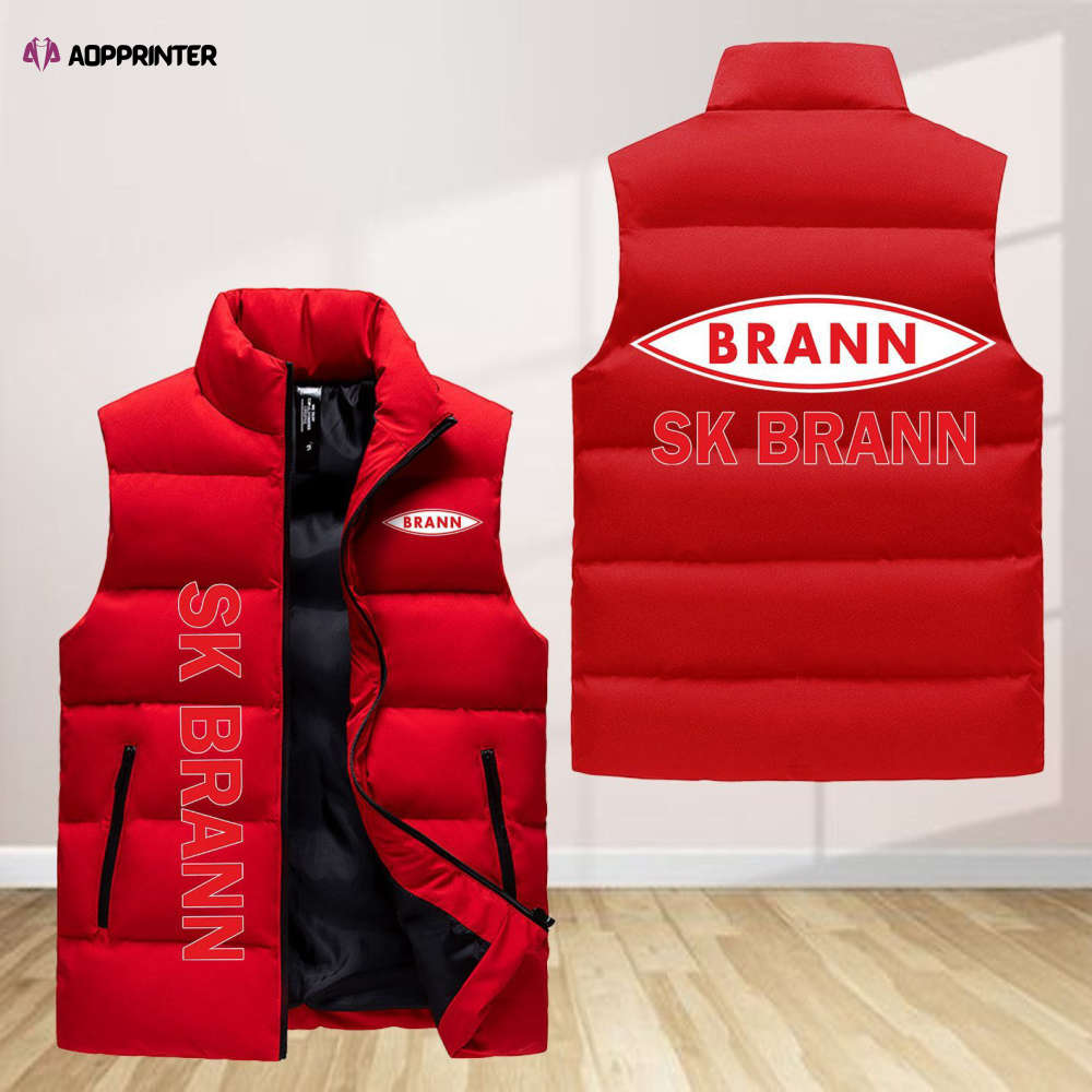 sk brann sleeveless puffer jacket custom for fans gifts