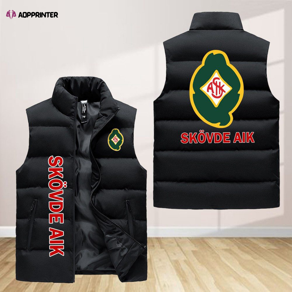 skovde aik sleeveless puffer jacket custom for fans spj0024