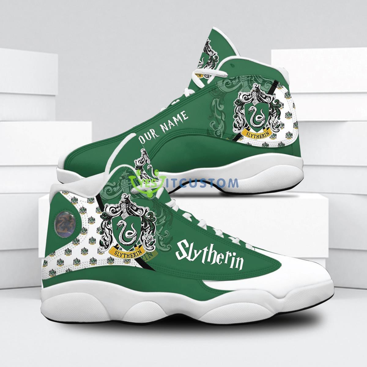 slytherin football best custom name air jordan 13 shoes