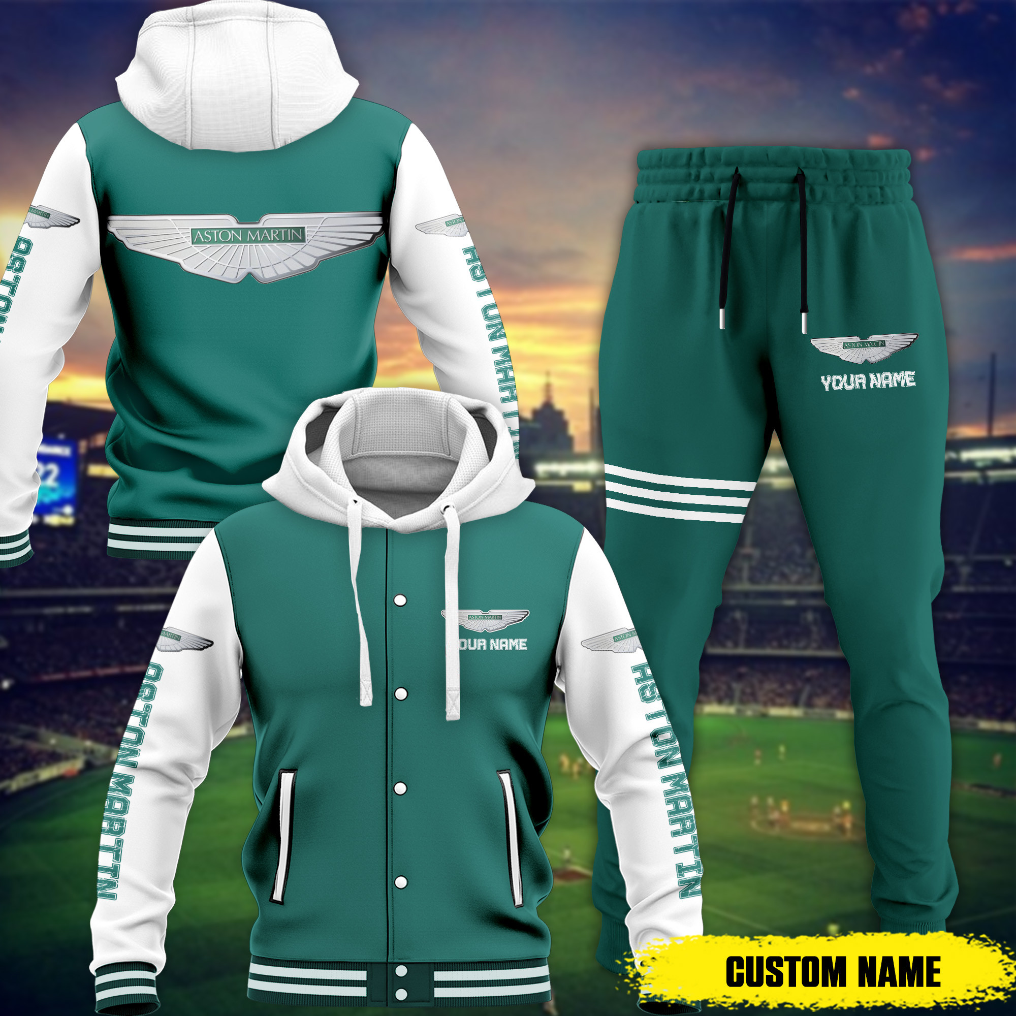 sportswearmerch aston martin f1 combo baseball hoodie jacket and joggers gift for fan nhb6k