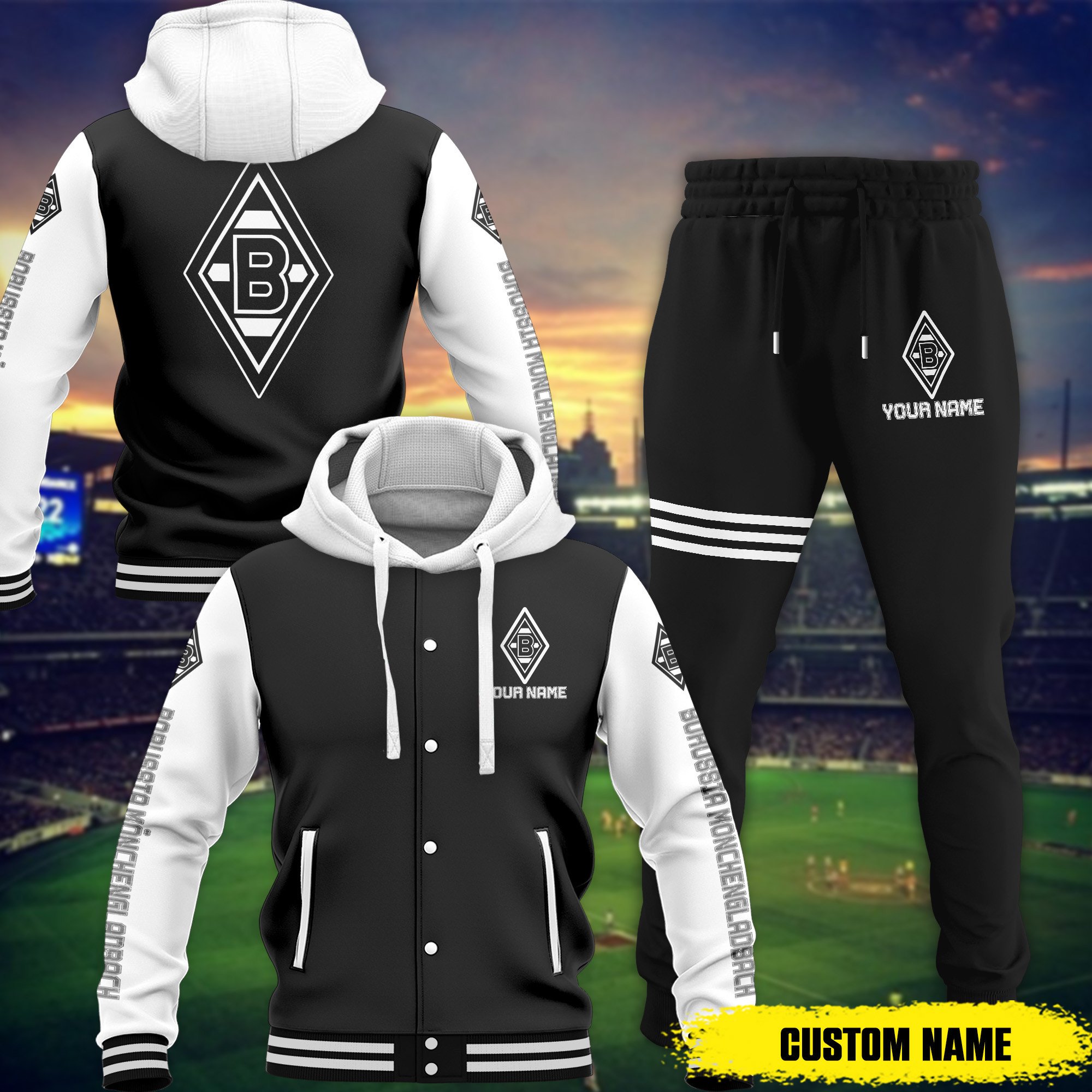 sportswearmerch borussia mnchengladbach bdlg combo baseball hoodied jacket and joggers gift for fan vj54k