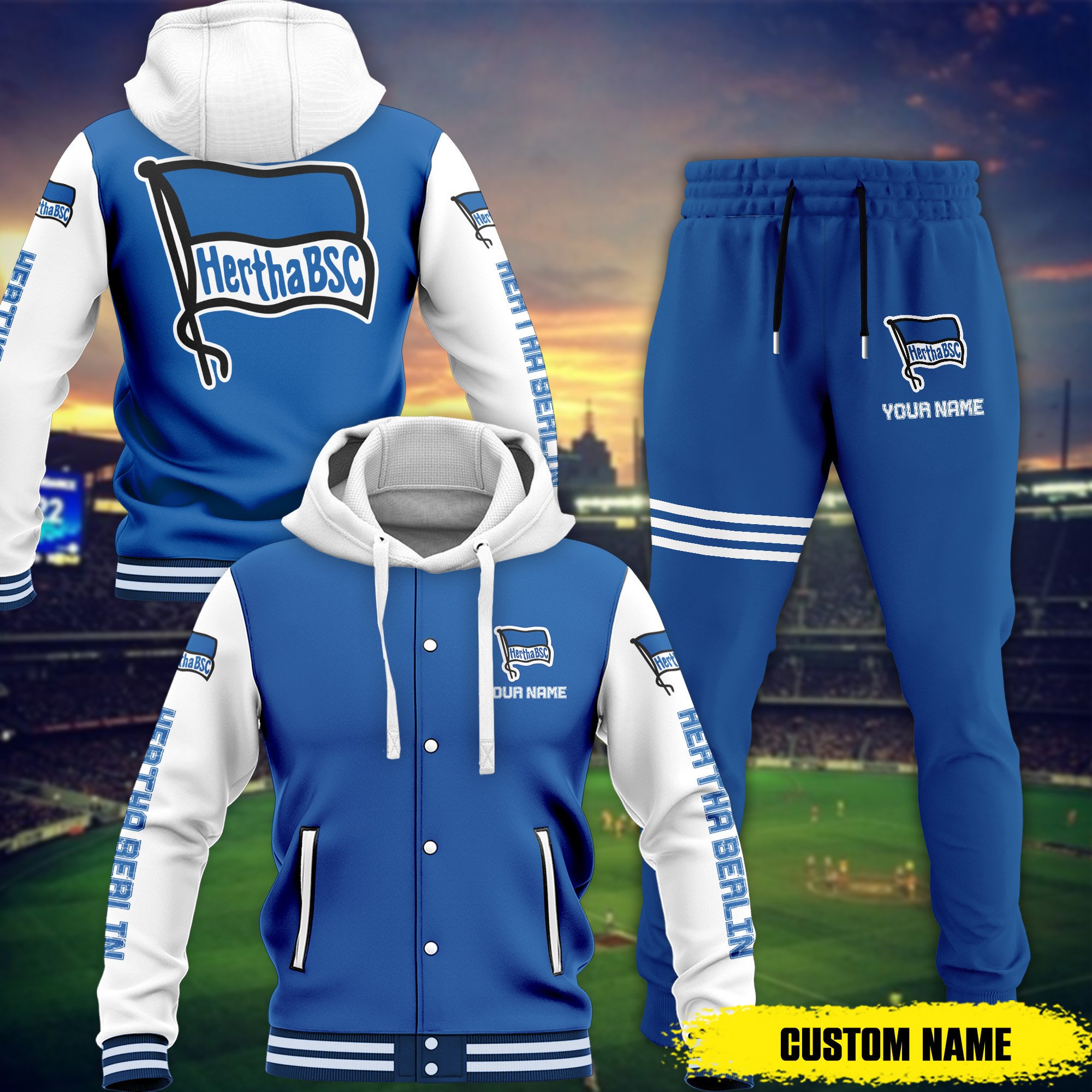 sportswearmerch hertha bsc bdlg combo baseball hoodied jacket and joggers gift for fan mm6rw