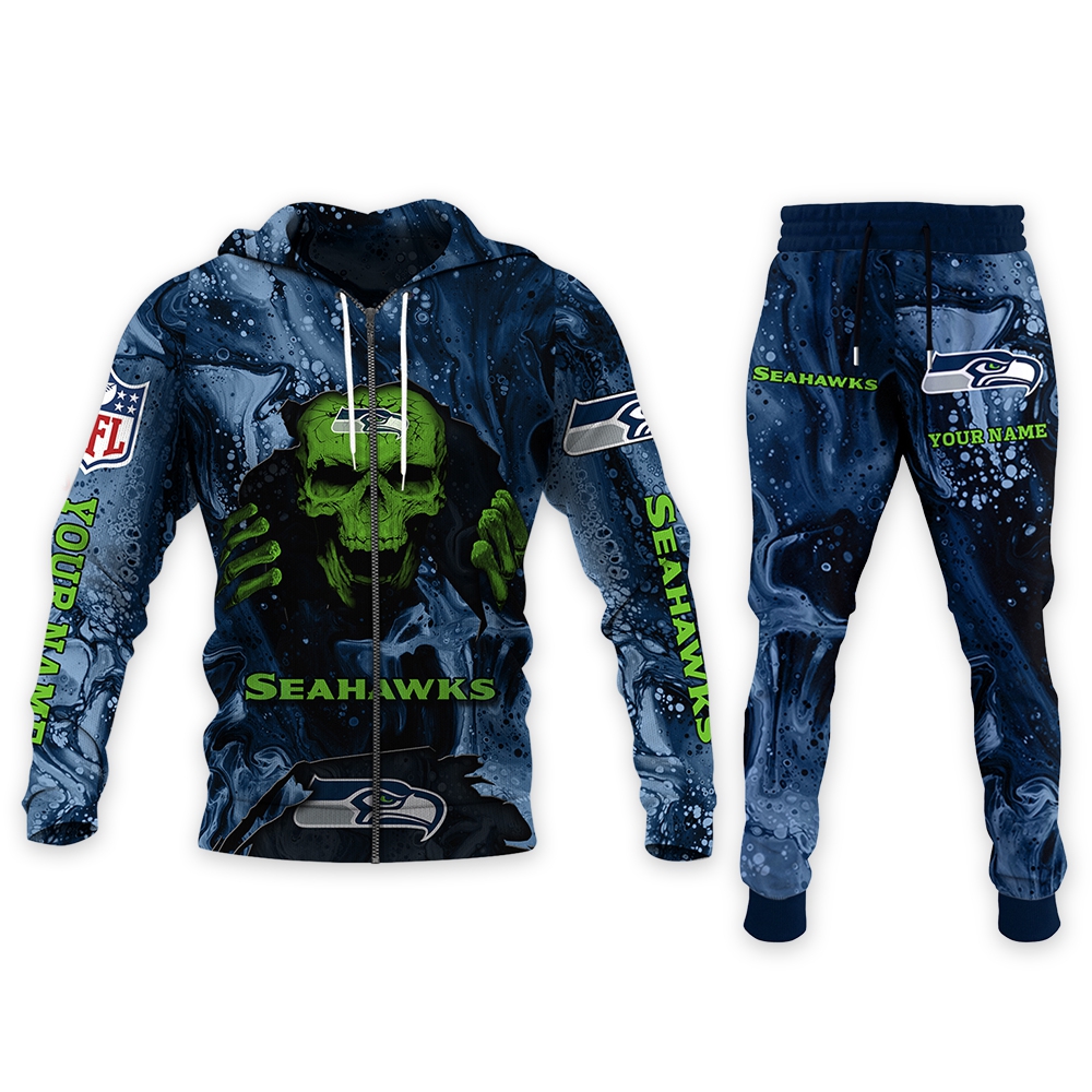 sportswearmerch seattle seahawks nfl personalized hoodie and joggers for fan xjd1y