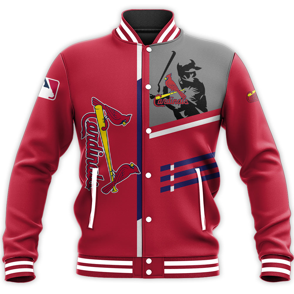 st louis cardinals baseball jacket button up zipper hooded all over print personalized baseball for fan mlb 2n6l3