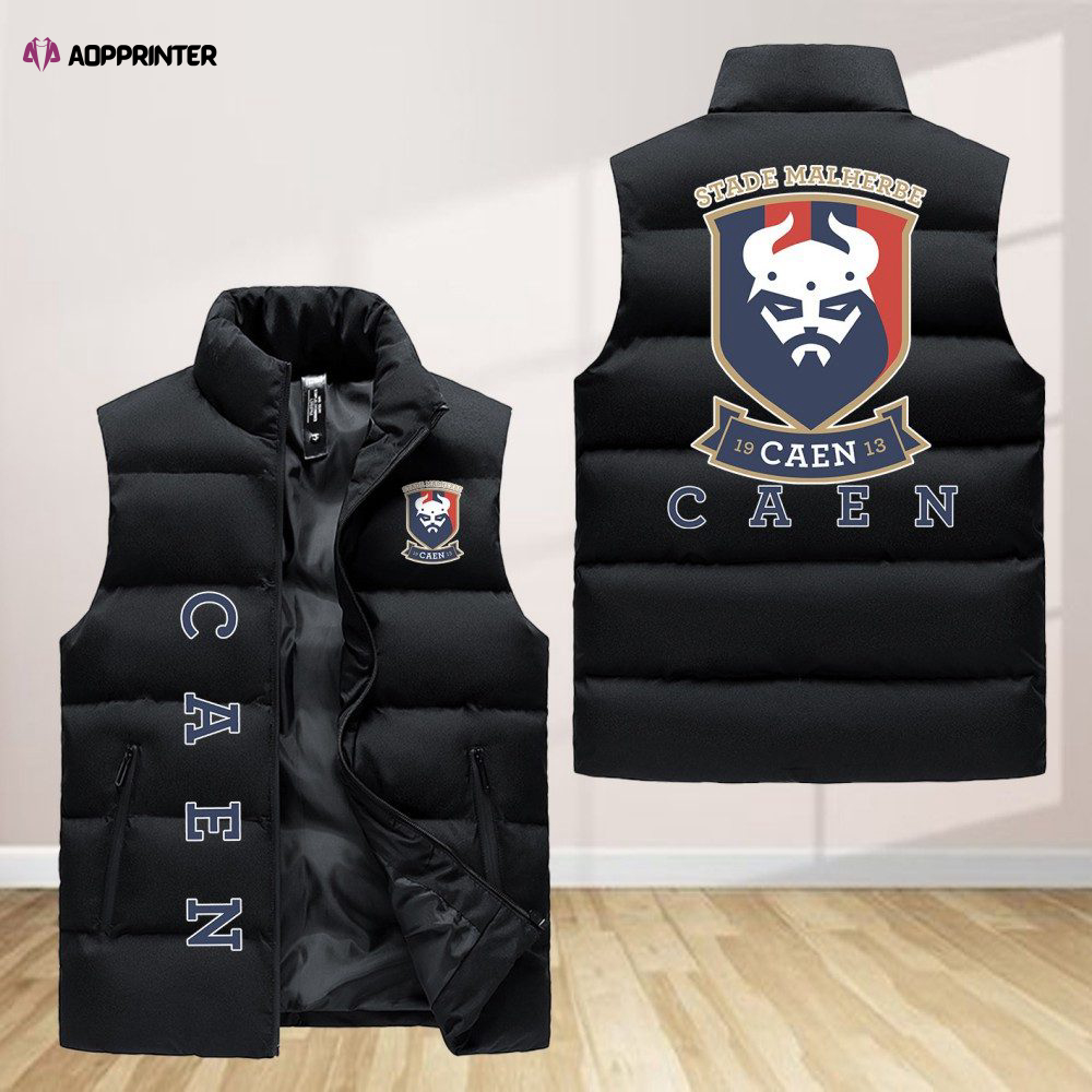 stade malherbe caen sleeveless puffer jacket custom for fans spj0335