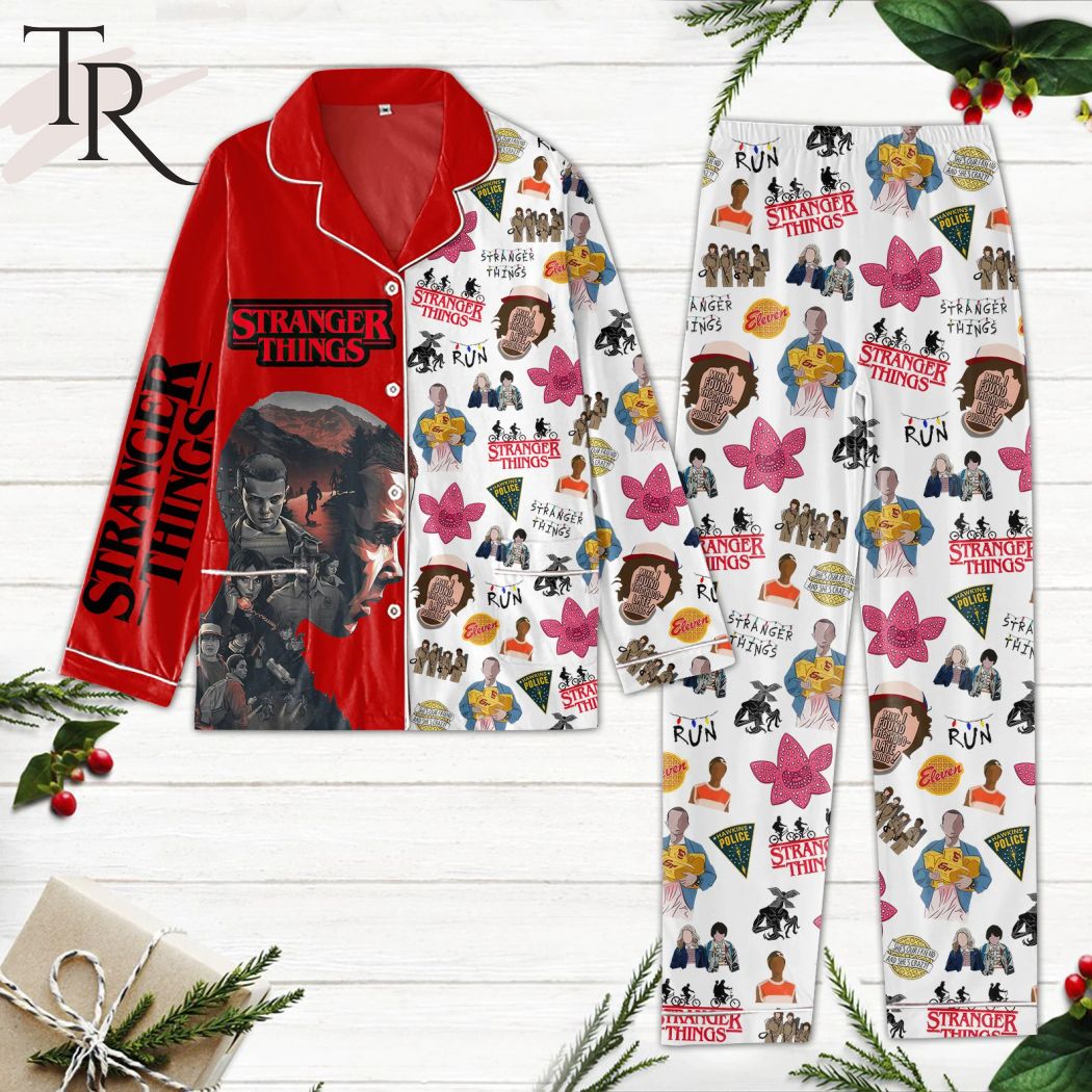 stanger things run pajamas set 1 tnlrN