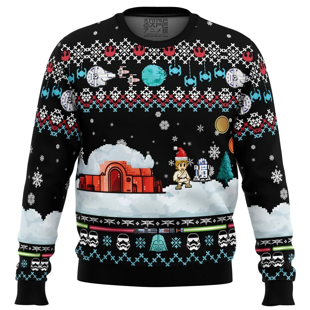 star Ugly Christmas Sweater front mockup