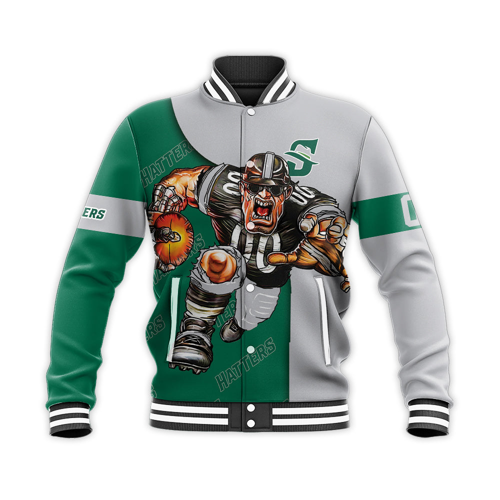 stetson hatters baseball jacket button up zipper hooded all over print football go on gift for fans ncaa umfgw