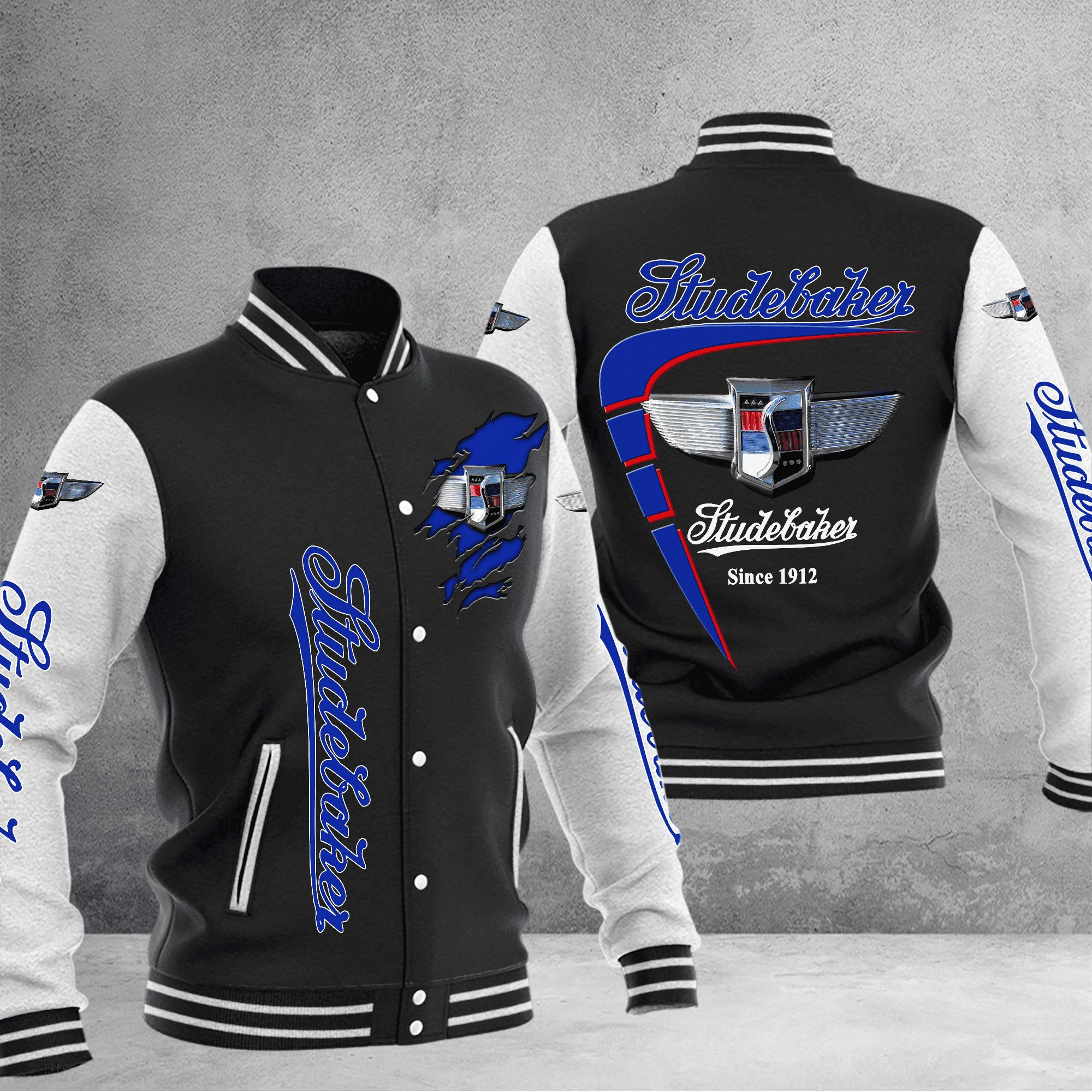 studebaker baseball varsity jacket baseball jacket all over print pvegr