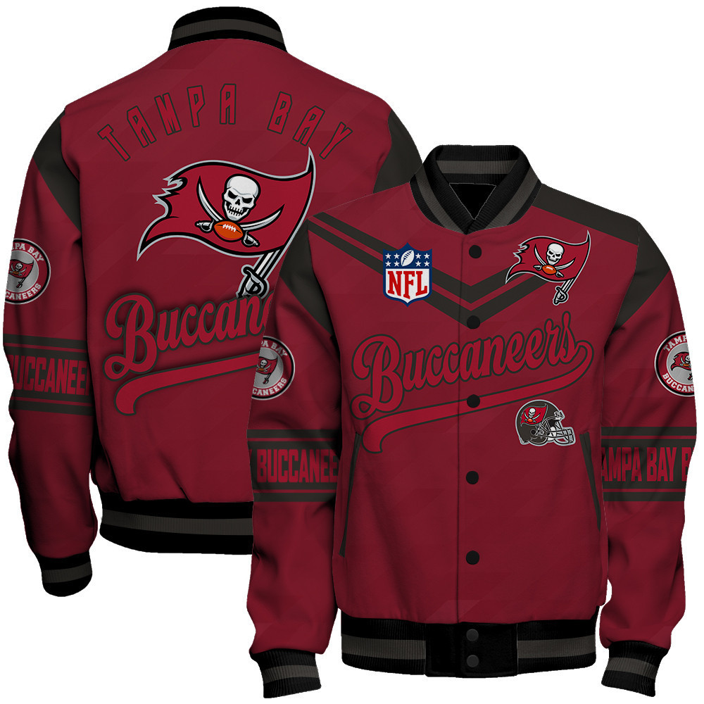 tampa bay buccaneers american football league pattern baseball varsity jacket baseball jacket all over print sh1 v2 j5mav