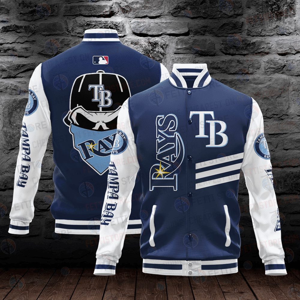 tampa bay rays mlb baseball varsity jacket baseball jacket all over print hf2gl