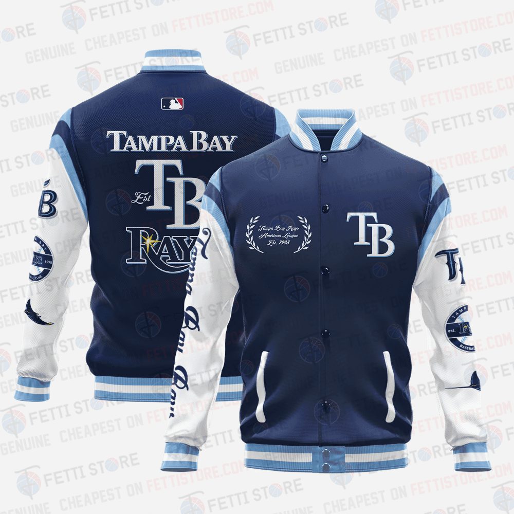 tampa bay rays mlb baseball varsity jacket baseball jacket all over print sh1 v1 omx2a