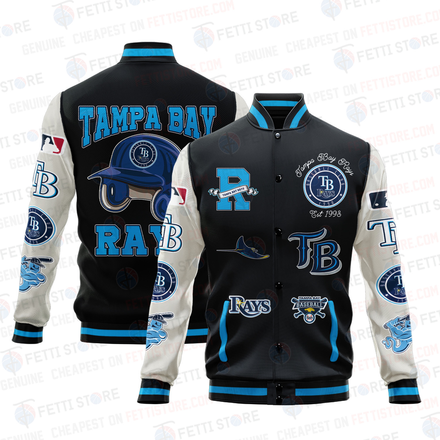 tampa bay rays mlb baseball varsity jacket baseball jacket all over print v2 rfmh5