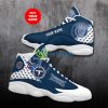 tennessee titans football team best custom name air jordan 13 shoes