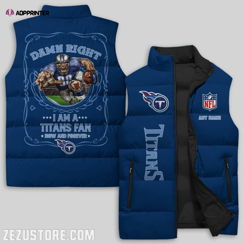 tennessee titans nfl sleeveless puffer jacket custom for fans gifts 12