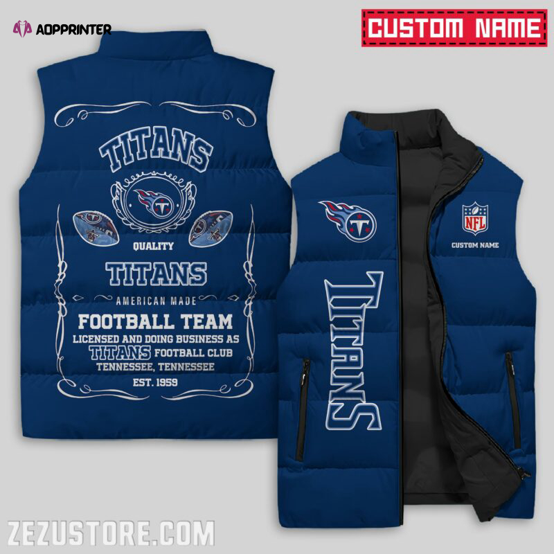 tennessee titans nfl sleeveless puffer jacket custom for fans gifts 9